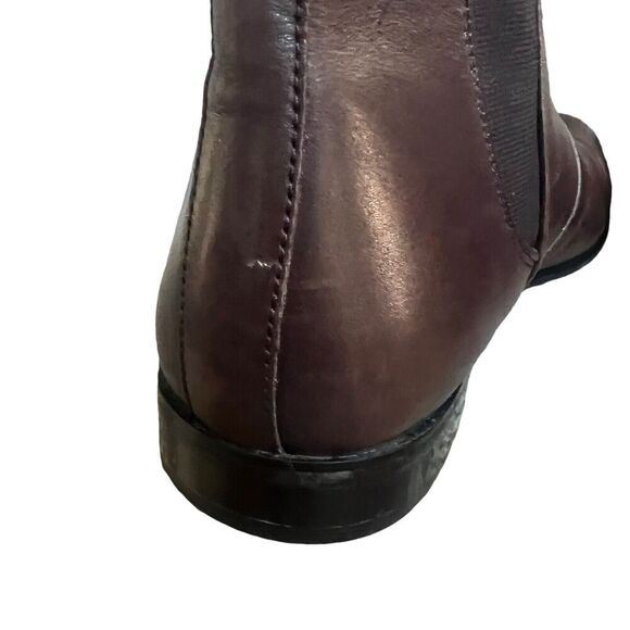John Varvatos $698 Amsterdam Brown Leather Ankle Boots Size 13 Slip On - Picture 14 of 15